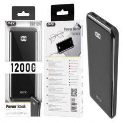 POWER BANK MTK TD2124 12000MAH PRETO POWER BANK MTK TD2124 12000MAH PRETO
